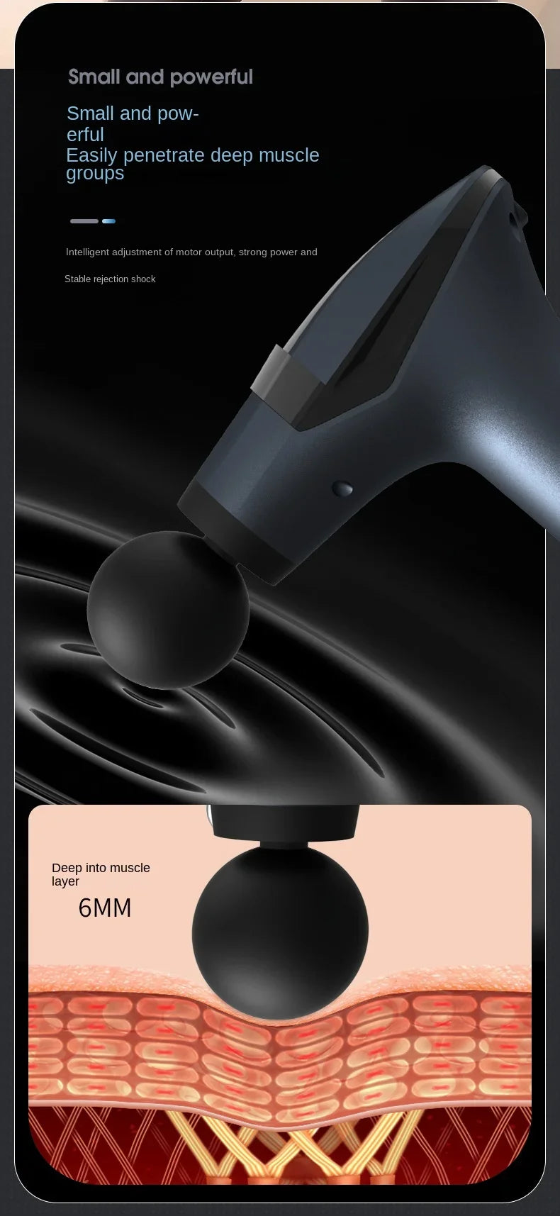 Hot Selling Multifunctional Muscle Relaxation Long-handle Massage Gun Remission Deep Tissue Percussion Body Electric Massage Gun