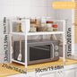 1 Microwave Storage Rack, Space Saving Countertop Kitchen Utensil And Cutlery Storage Rack, Plastic Kitchen Accessory Rack