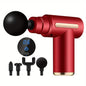 2026Portable Fascial Massage Gun Electric Percussion Pistol Massager With LED Touch Screen4Replaceable Massage Head Rechargeable