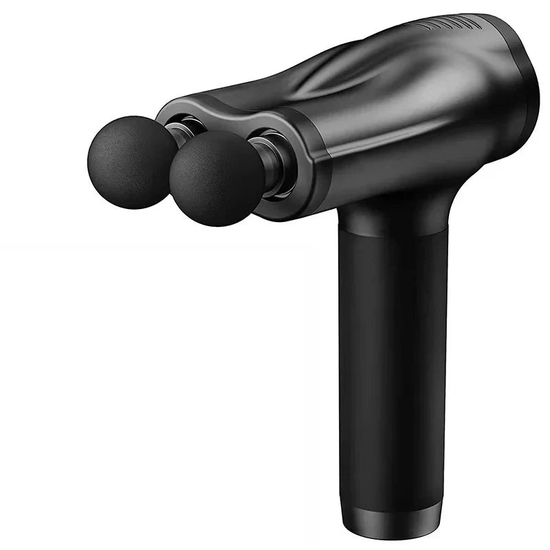 Double Head Handheld Mini Massager Gun with Deep Tissue Percussion Muscle Massage Gun Multifunctional Rechargeable Fascial Gun