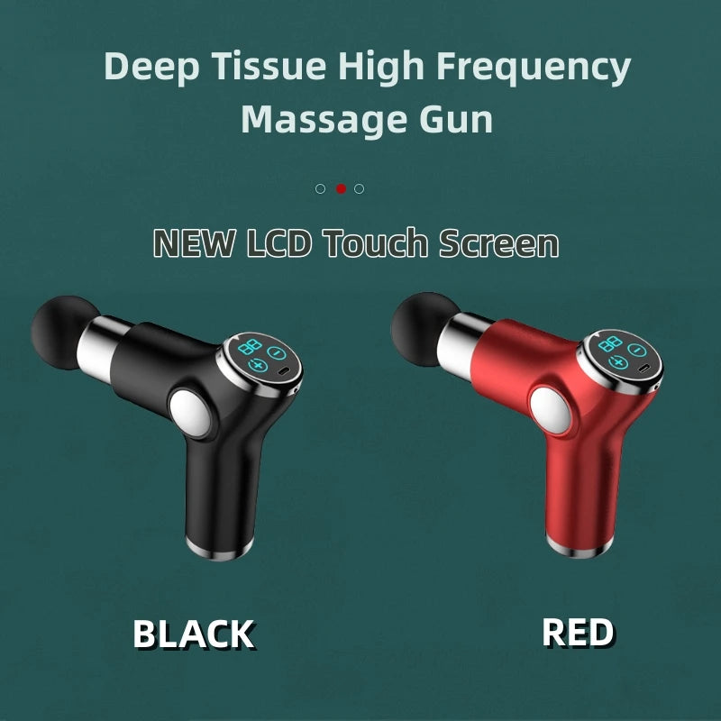 Kh515 Mini Fascia Gun Lcd Portable Muscle Massage Meridian Health Care Sports Relaxation Muscle Gun Electric Fitness Massager