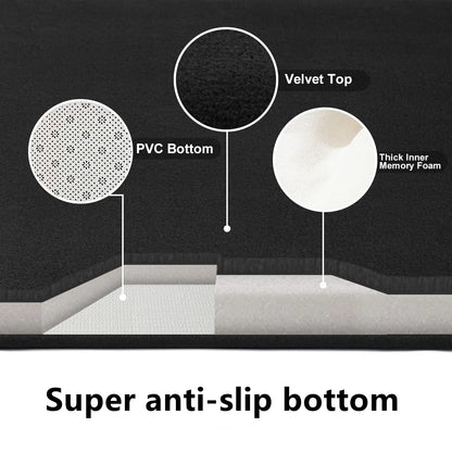 3D Non Slip Bathroom Mat Bath Mats Absorbent Doormat Carpet Cobblestone Embossed Door Floor Mats Machine Washable Quick Drying