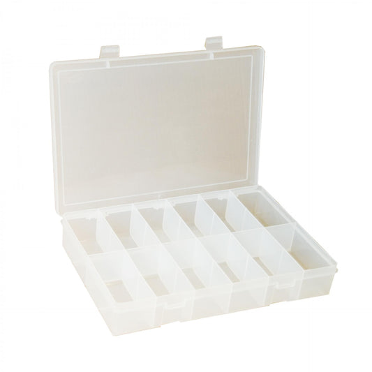Small Plastic Compartment Box, 12 Openings