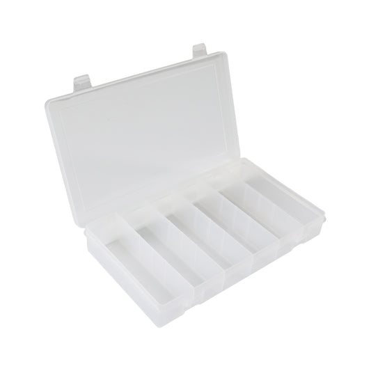 Small Plastic Compartment Box, 6 Openings