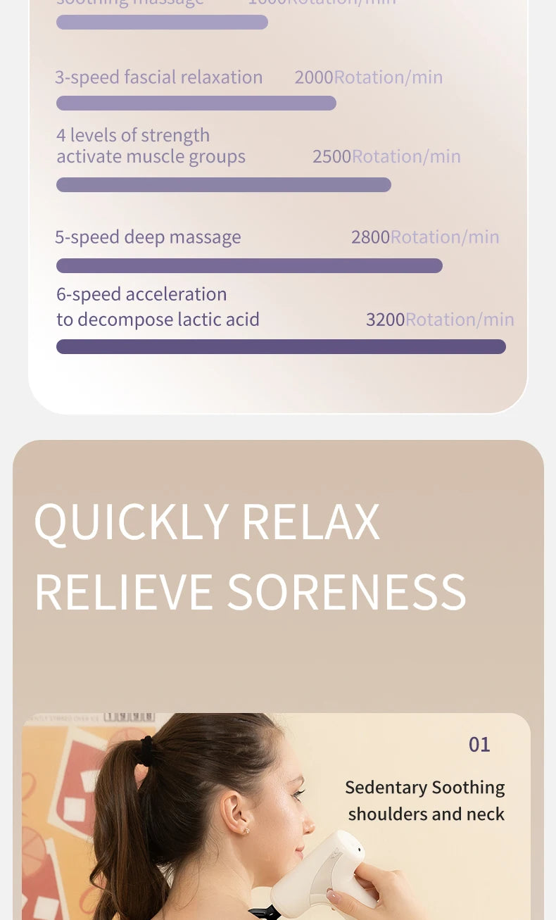 10 head fascia gun electric vibration massage gun for relaxing the body and massaging handheld impact massager