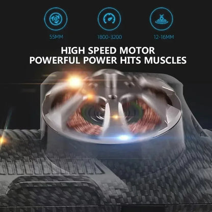 30 Level Massage Gun Fascia Deep Muscle Relax Body Neck Massager Electric Fitness Equipment Noise Reduction Male Female