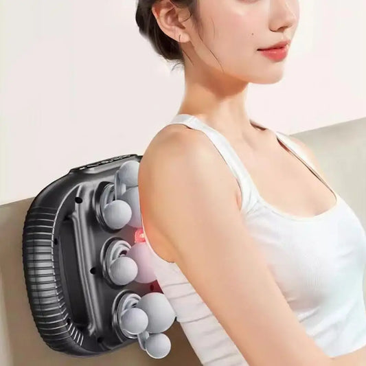 Cordless 22 Head Massage Gun High Frequency Vibration 9 Speed Levels Deep Relaxation for Back Neck Shoulder Legs
