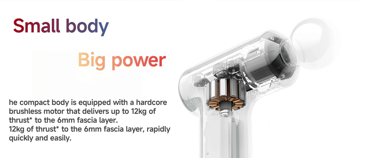 2025 XIAOMI Mijia Mini Fascia Gun 3 Portable Muscle Massage Gun 12kg Thrust Brushless Silent Motor 3 Massager Heads Relax Body