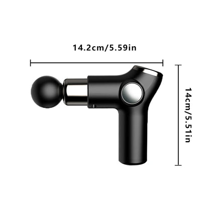 Kh515 Mini Fascia Gun Lcd Portable Muscle Massage Meridian Health Care Sports Relaxation Muscle Gun Electric Fitness Massager