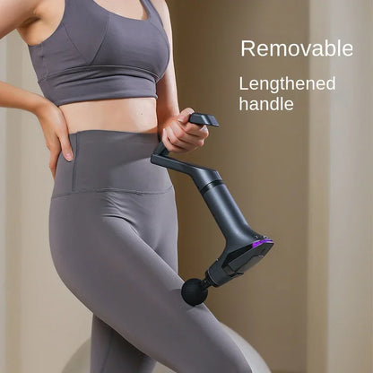 Hot Selling Multifunctional Muscle Relaxation Long-handle Massage Gun Remission Deep Tissue Percussion Body Electric Massage Gun