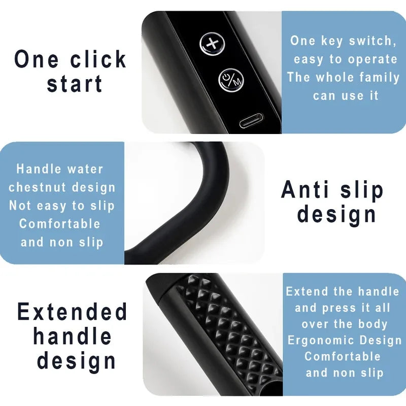 2025 New Smart Fascia Gun Electric Massager Massage Hammer Electric Fascia Gun Home Handheld Hammer Back Artifact Christmas Gift