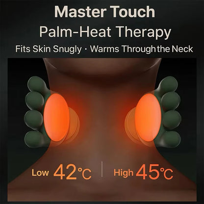 Wireless Neck Cervical Trapezius Kneading Massage Shawl 4D Bionic Finger Neck Shoulder Massager Brushless Motor Neck masajeador