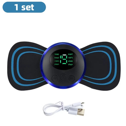 Intelligent Mini Electric Neck Massager Charging Portable Shoulder and Neck Neck Massage Patch with Multiple Adjustable Levels