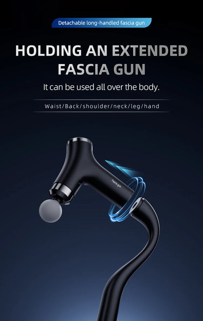 Multifunctional Intelligent Massage Gun Detachable Handheld Long-Handled Elbow Fascia Muscle Relaxation Massager for Home Use