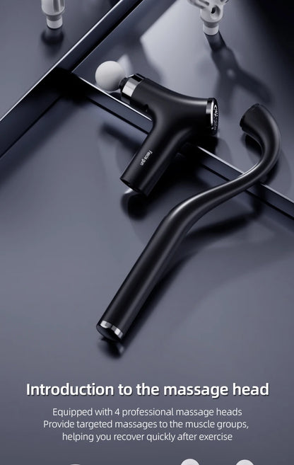Multifunctional Intelligent Massage Gun Detachable Handheld Long-Handled Elbow Fascia Muscle Relaxation Massager for Home Use
