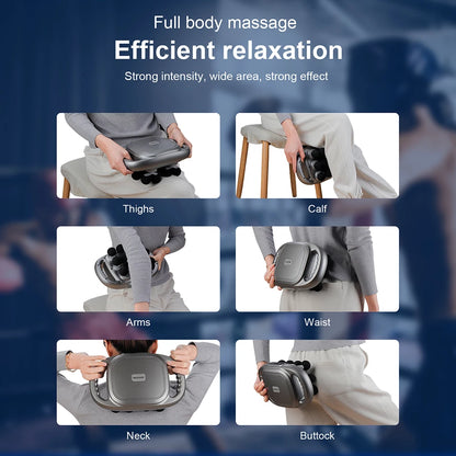 12-Head Fascia Gun High-Frequency Vibration Body Massage Gun Back and Waist Massager Neck Shoulder Massager Muscle masajeador