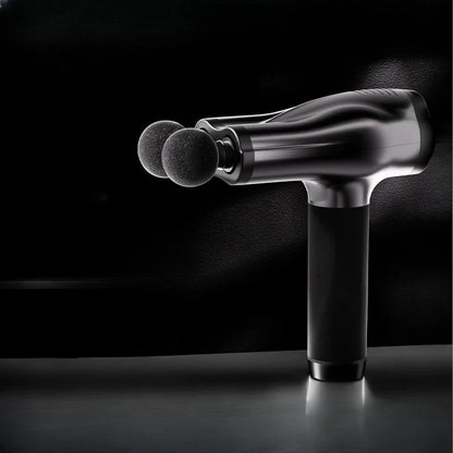 Double Head Handheld Mini Massager Gun with Deep Tissue Percussion Muscle Massage Gun Multifunctional Rechargeable Fascial Gun