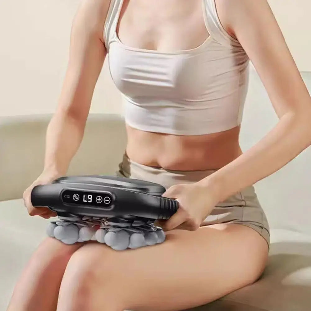 Cordless 22 Head Massage Gun High Frequency Vibration 9 Speed Levels Deep Relaxation for Back Neck Shoulder Legs