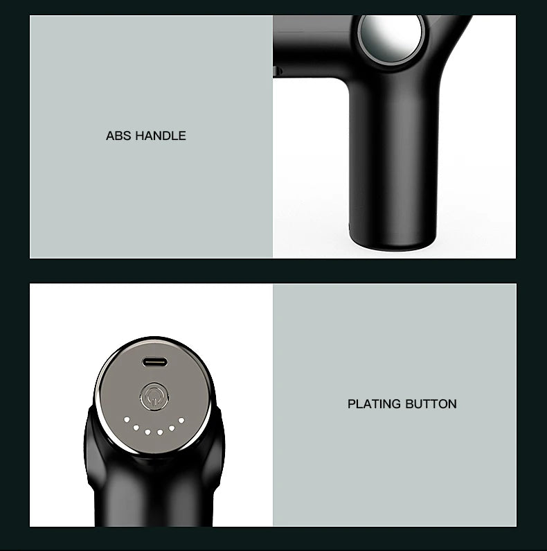 Kh515 Mini Fascia Gun Lcd Portable Muscle Massage Meridian Health Care Sports Relaxation Muscle Gun Electric Fitness Massager