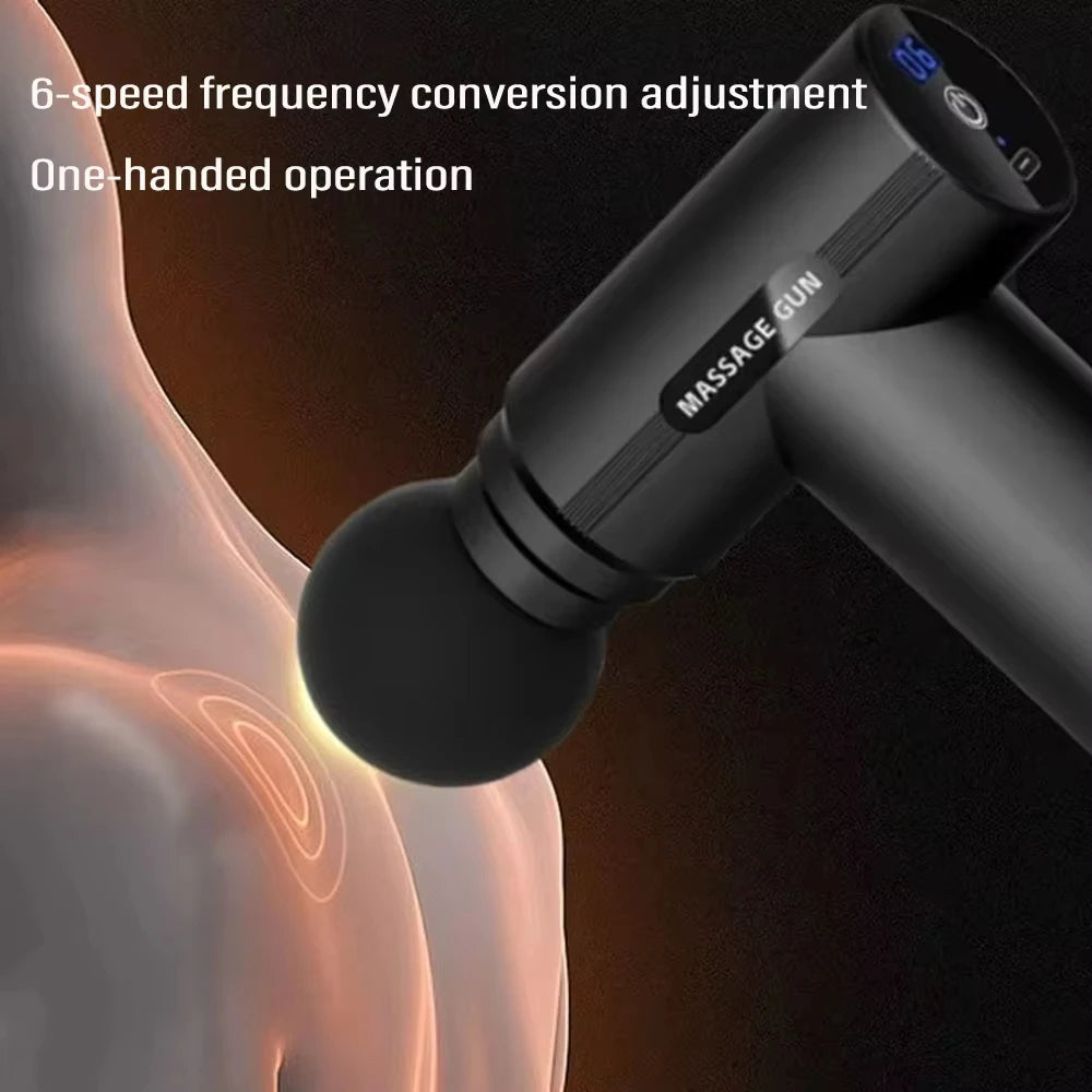 Mini Massage Gun Fascia Machine Muscle Relaxation USB Vibrating Gun Rod Massage Fitness Equipment Neck Grab Fascia Gun