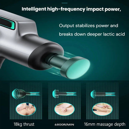 Powerful Massage Gun with 99 Speed Adjustable Levels 8 Attachments Box for Full Body Muscle Recovery