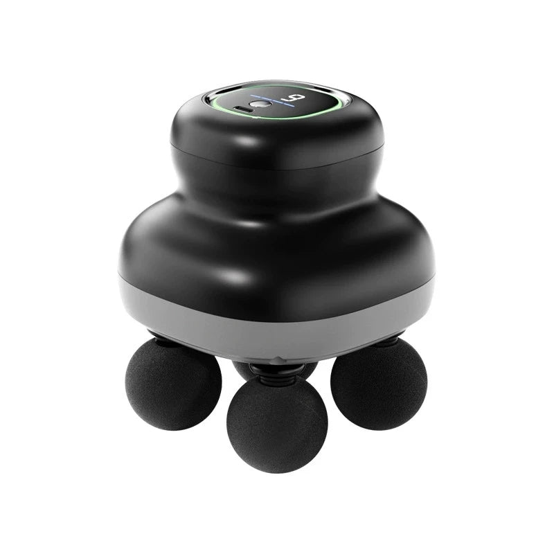 4-Heads Handheld Fascia Gun Electric Deep Tissue Body Massager Professional Muscle Massager Tool Portable for Myofascial Release