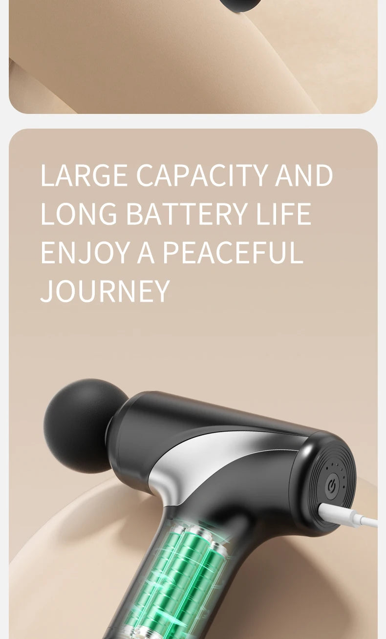 10 head fascia gun electric vibration massage gun for relaxing the body and massaging handheld impact massager