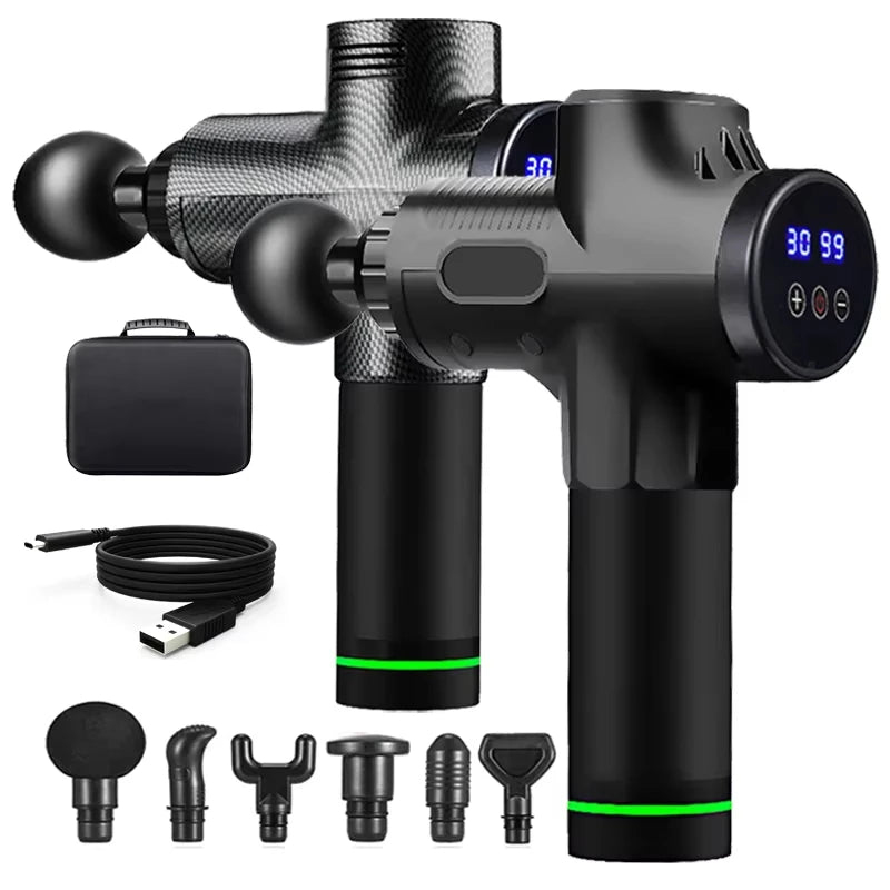 Professional Massage Gun Muscle Massager Deep Tissue Body Neck and Leg Massager Exercising Relaxation
