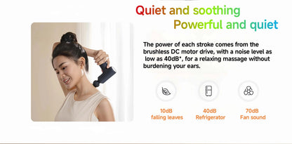 2025 XIAOMI Mijia Mini Fascia Gun 3 Portable Muscle Massage Gun 12kg Thrust Brushless Silent Motor 3 Massager Heads Relax Body