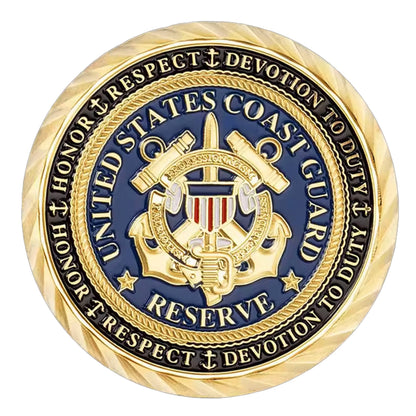 Semper Paratus US Coast Guard Commemorative Gold Plated Coin