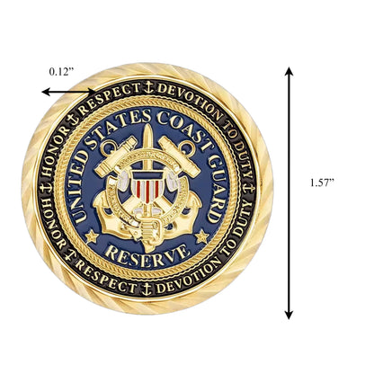 Semper Paratus US Coast Guard Commemorative Gold Plated Coin