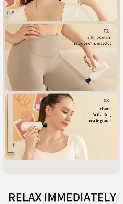10 head fascia gun electric vibration massage gun for relaxing the body and massaging handheld impact massager