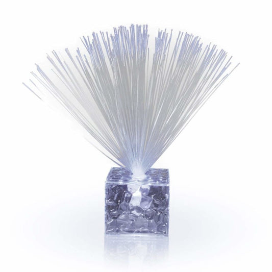 Fiber Optic Centerpiece with Small Clear White Base