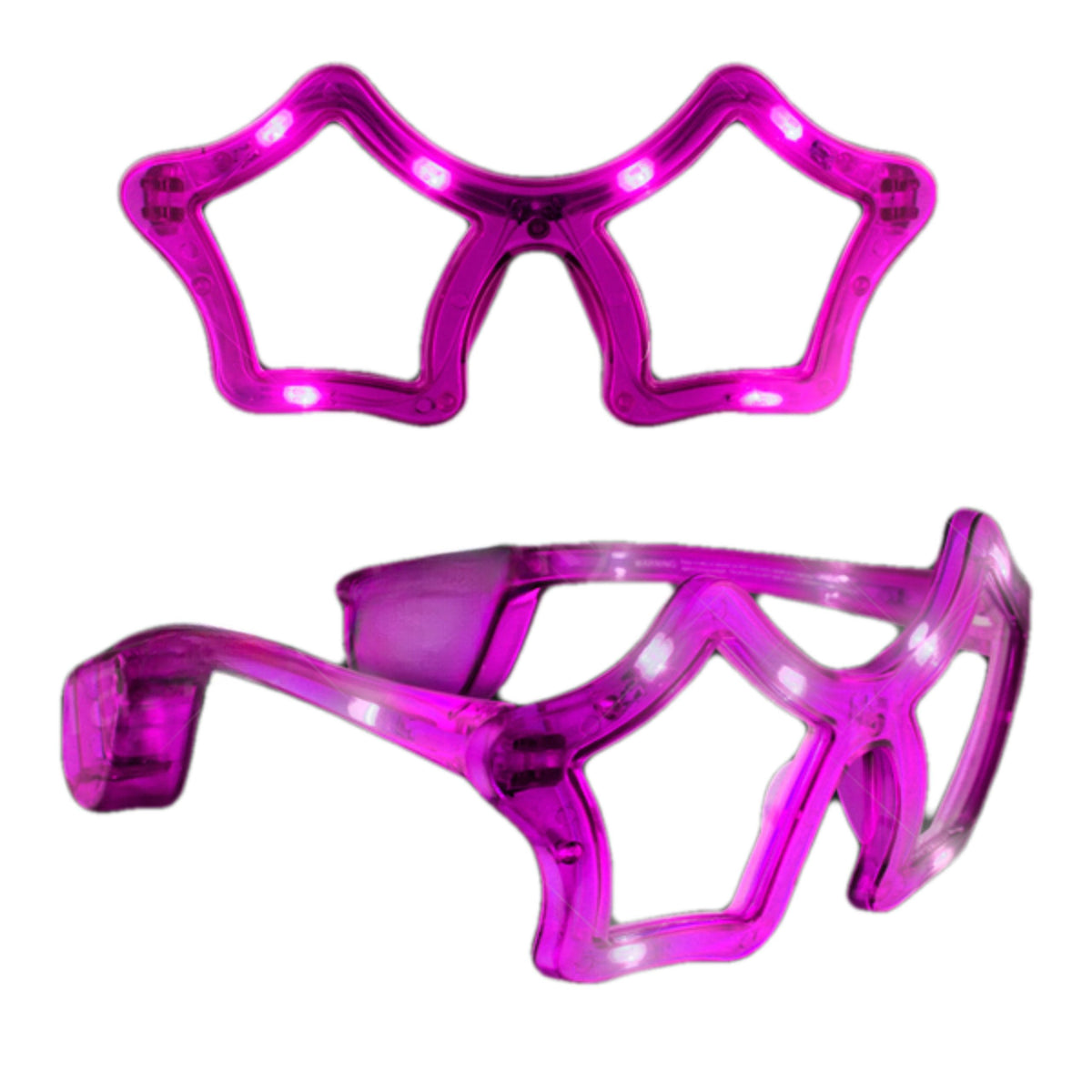 Assorted Star LED Sunglasses Pack of 12