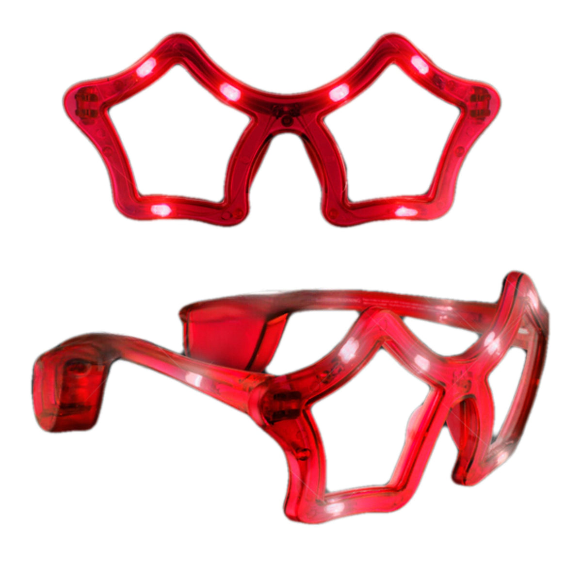 Assorted Star LED Sunglasses Pack of 12