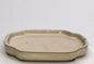 Beige Ceramic Humidity / Drip Tray - Oval 7.75" x 5.75" x .75"OD 7" x 5.5" x .25" ID
