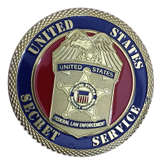 United States Secret Service Gold Plated Commemorative Coin