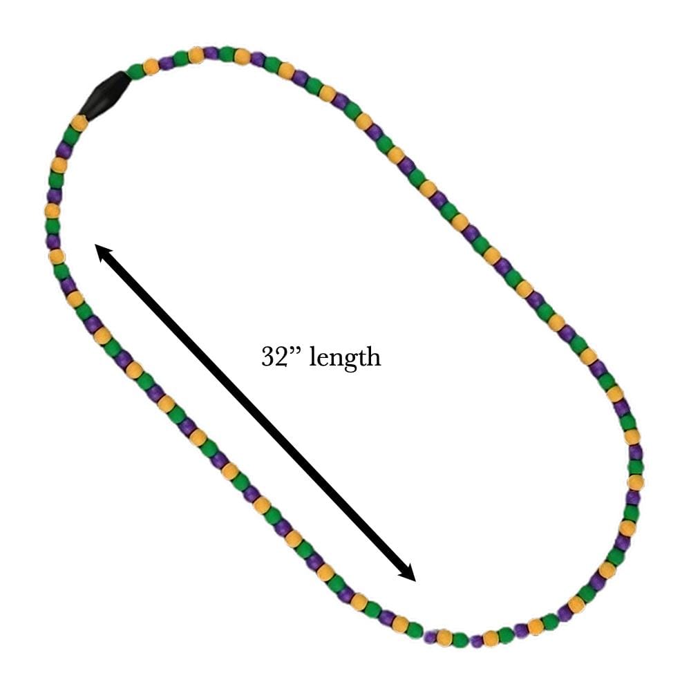 Unlit Mardi Gras Breakaway Beads Necklace