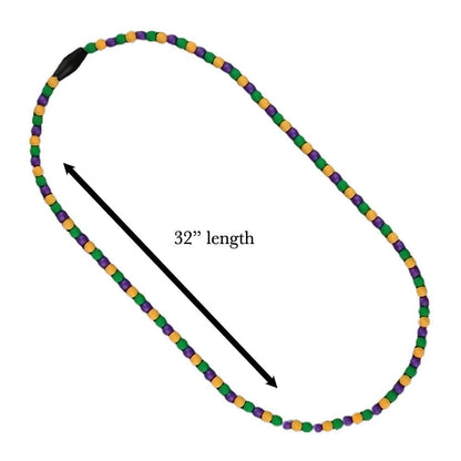 Unlit Mardi Gras Breakaway Beads Necklace