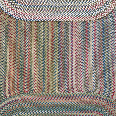Cloverdale Wool Multi Runners. Traditional space-dyed wool braided runner rugs made in the USA by Colonial Mills