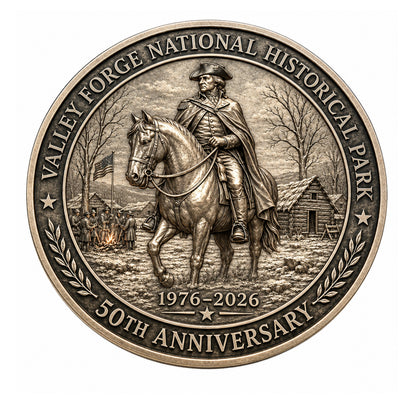 Valley Forge 50th Anniversary 1976 to 2026 Antique Finish Commemorative Coin