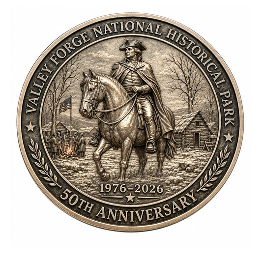 Valley Forge 50th Anniversary 1976 to 2026 Antique Finish Commemorative Coin