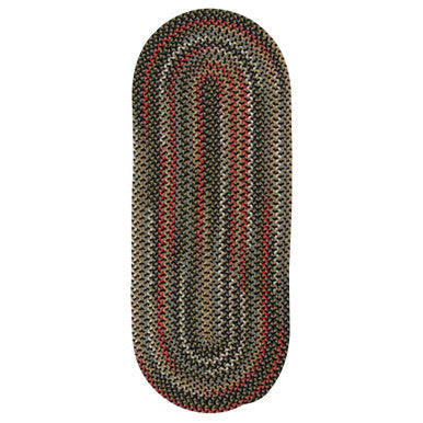 Black Colonial Mills Wayland Runner Rugs Braided Rugs Made in the USA