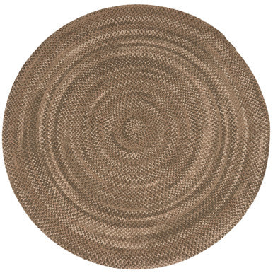 Brown Colonial Mills Westcott Round Rugs Braided Rugs Made in the USA