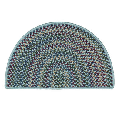 Blue Colonial Mills Worley Slices Rugs Braided Rugs Made in the USA