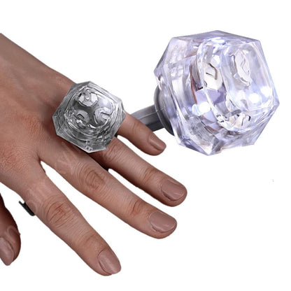 Huge Gem Ring White Diamond