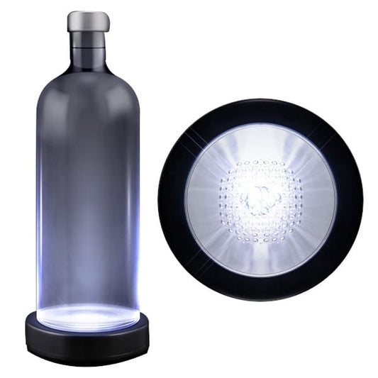 White LED Switch Activated Bottle Base Light Display Drink Coaster