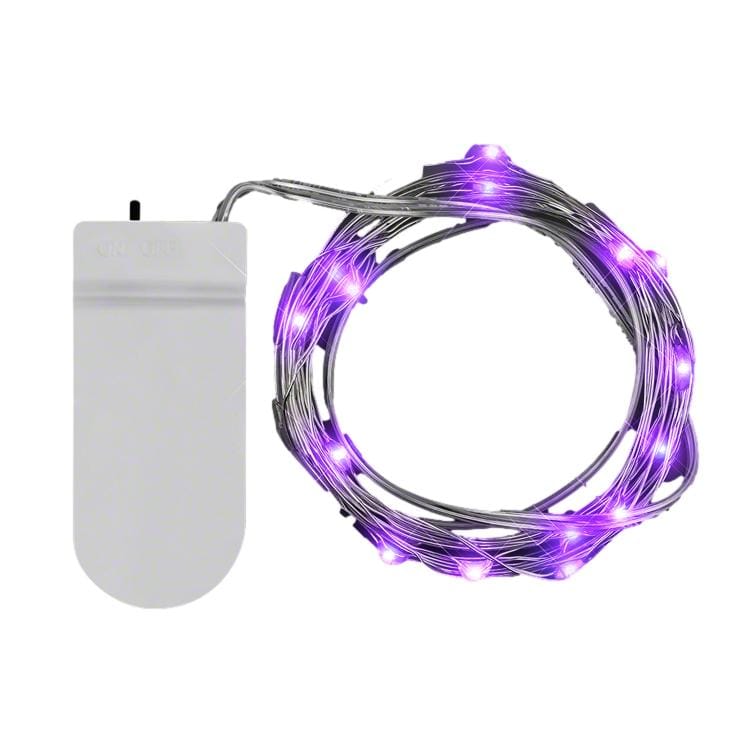 LED 80 Inch Wire String Lights Purple