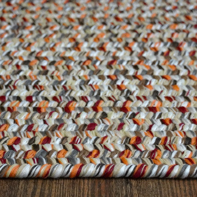 District Red Colonial Mills Hazel Tweed Oval Rugs. Indoor Outdoor Oval Braided Rugs Made in the USA