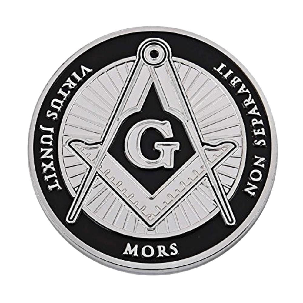 Freemason Masonic Ancient Black Silver Coin